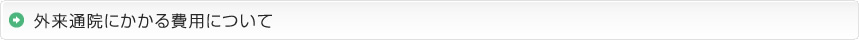 外来通院にかかる費用について