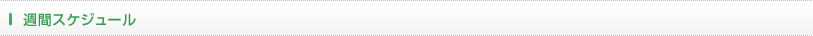 週間スケジュール